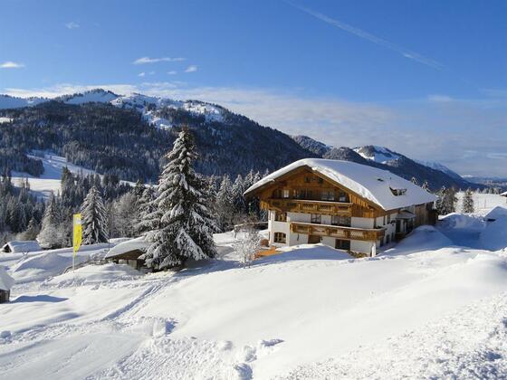 Ferienhof Almfrieden im Winter in Balderschwang