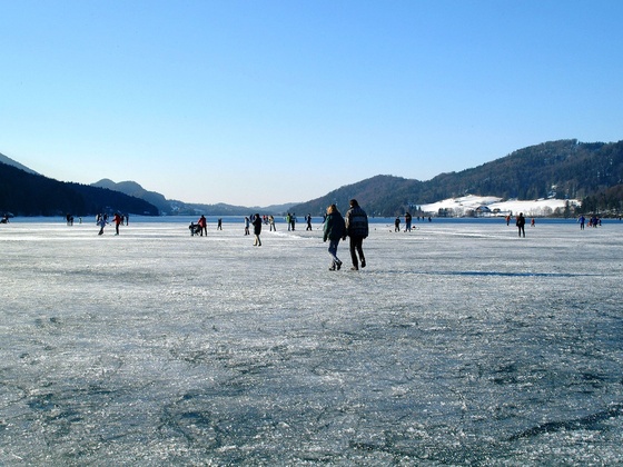 Eislaufen am Fuschlsee