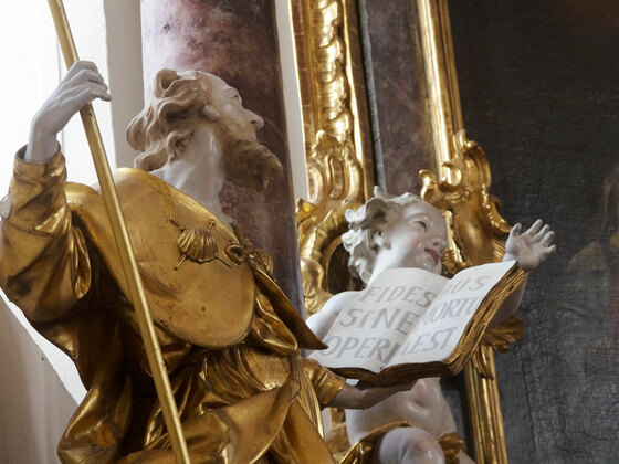 Bolzhausen, Wallfahrtskirche, Jakobusfigur