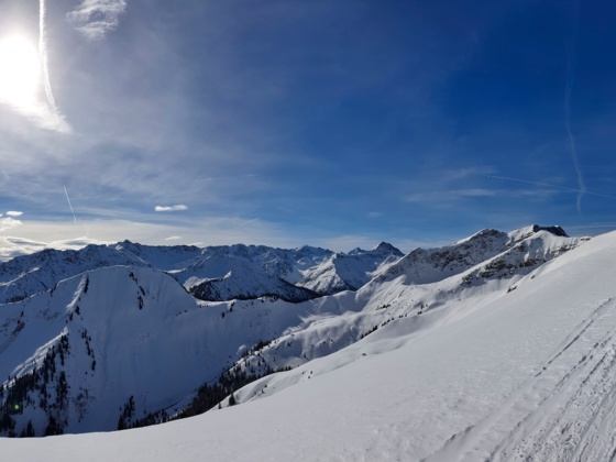Wenige Meter vor dem Gipfel des Galtjochs