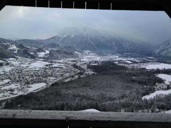 Ausblick von der Aussichtswarte auf der Jochwand.