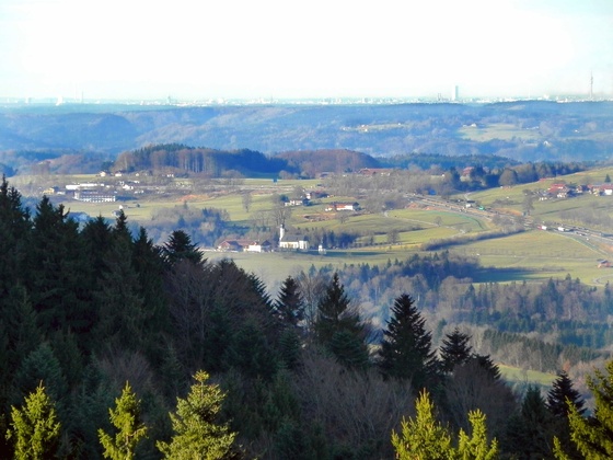 Blick Richtung Irschenberg und München