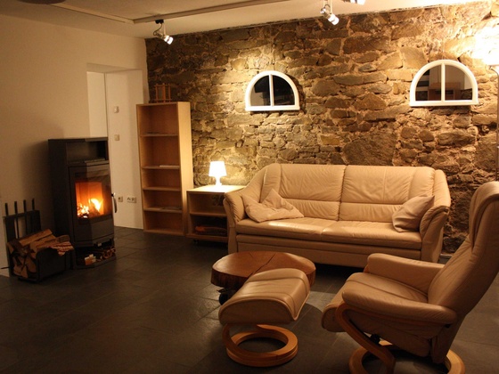 Wohnraum mit Kaminofen