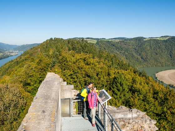 Ausblick von der Burgruine Haichenbach