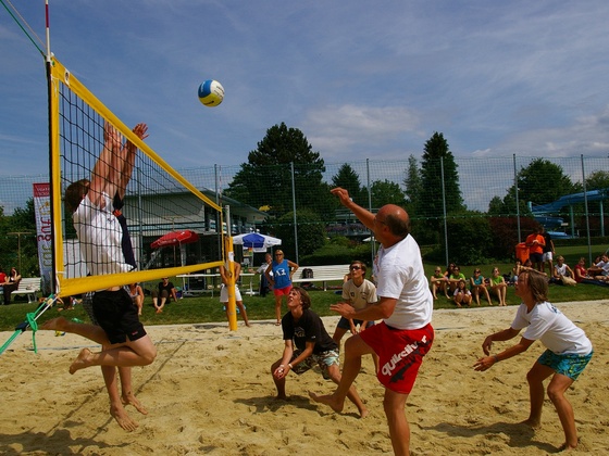 Beach-Volleyballplatz