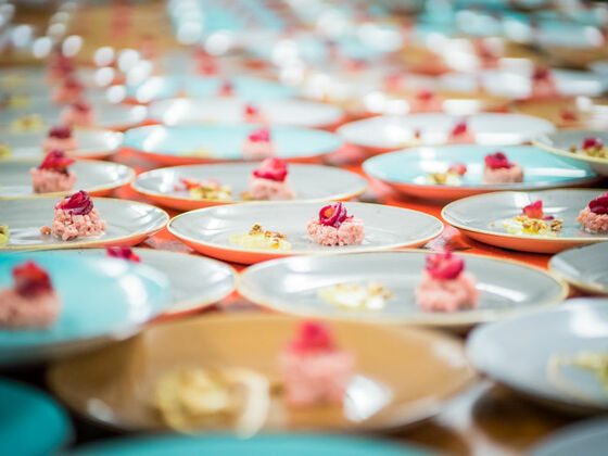 Saiblingstatar - Rote Beete - Walnuss  © Bernhards´s Restaurant & Landhotel
