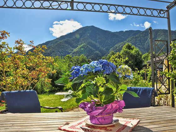 Fewo Wallberg: Pergola mit Wallberg