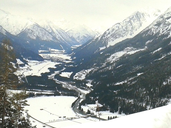 Blick von der Stablalm im Winter