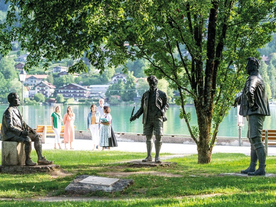 Skulpturengruppe im Kurpark Rottach-Egern