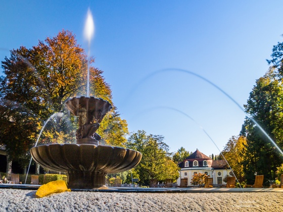 Springbrunnen im Kurgarten Bad Reichenhall.