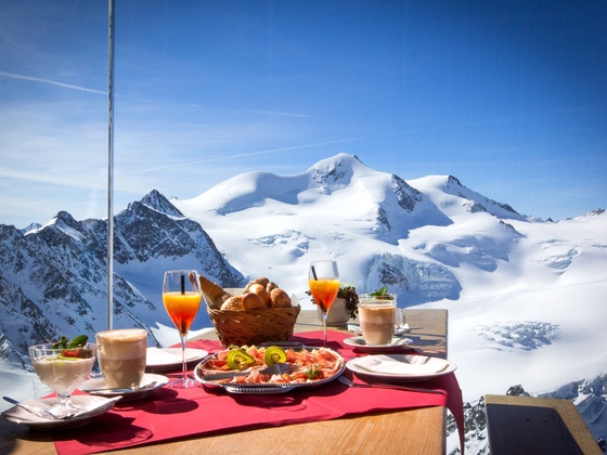 Café 3440m - Pitztal - Frühstück