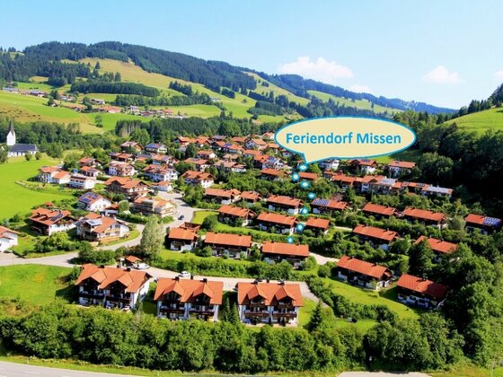 Luftbild von der Ferienanlage