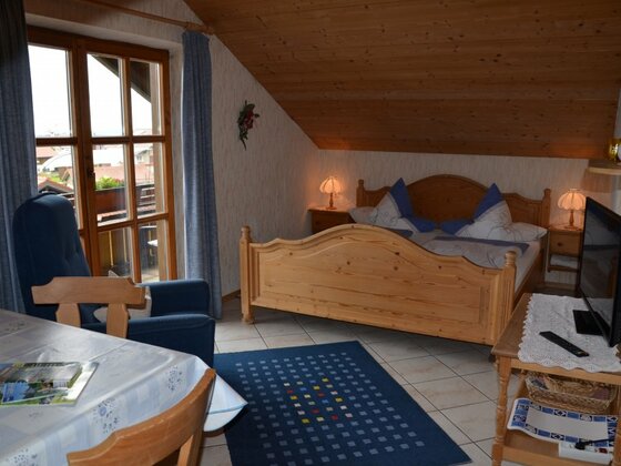 Schlafbereich in Fewo Bergblick