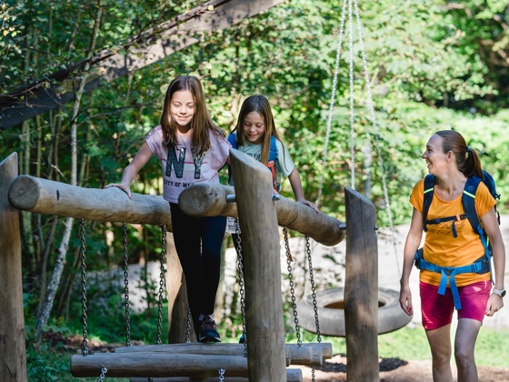 Spiel- und Sagenweg, Wackelbrücke