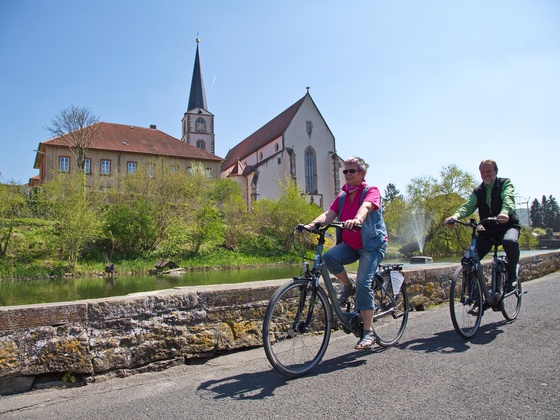 Radfahrer am Kellereischloss