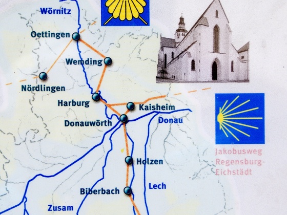 Kaisheim - Zusammentreffen zweier Jakobswege