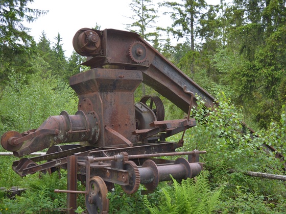 Torfmaschine am Torflehrpfad