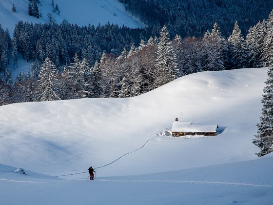 Schönes Skigelände bei der Oberen Freudenreichalm