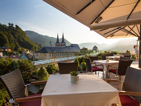 Dachterrasse des Hotel Edelweiss Berchtesgaden
