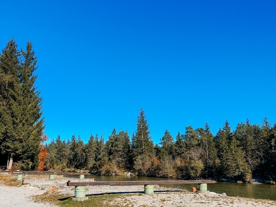 Floßlände Isarfloß Angermeier bei Wolfratshausen