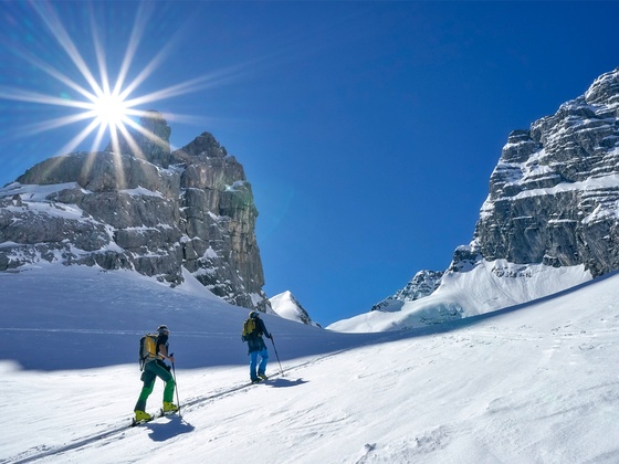 Die Skitour durch das Watzmannkar ist ambitioniert, aber wunderschön.