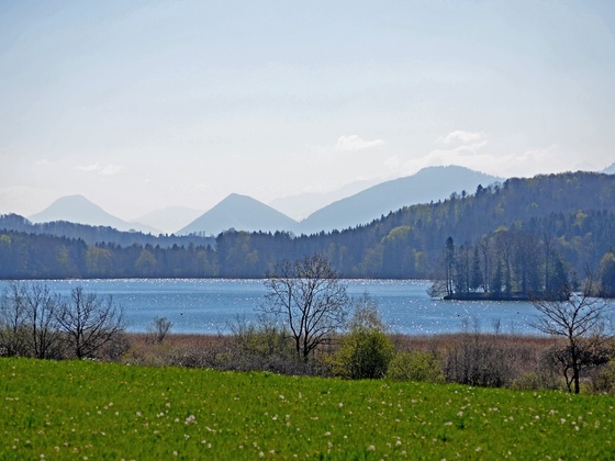 Seehamer See mit Blick in die Berge