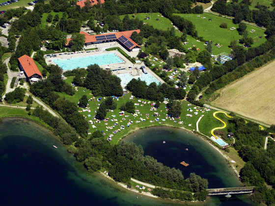 Luftbild Freibad Mammendorf