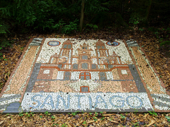 Mosaikboden - Kathedrale Santiago de Compostela