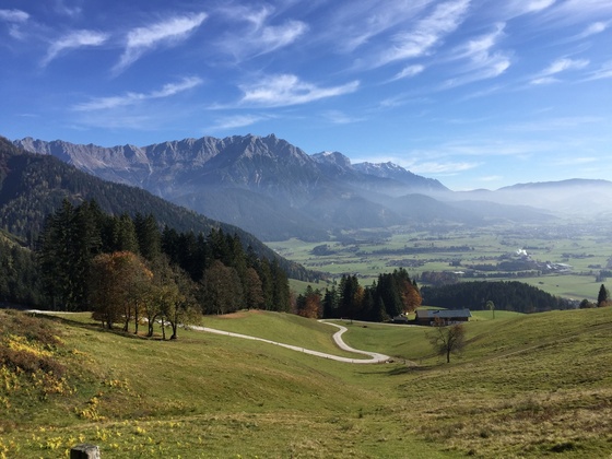 Blick auf Steinernes Meer und Saalfeldener Becken