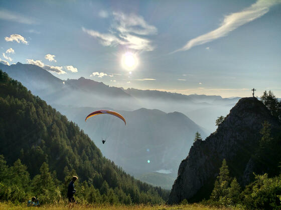 Unser Startplatz am Jenner.