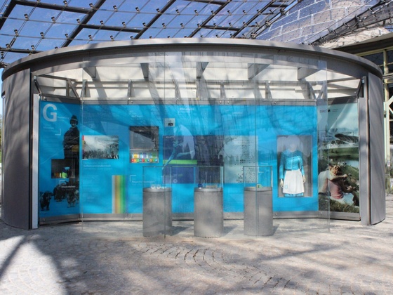 Blick auf das begehbare Museum