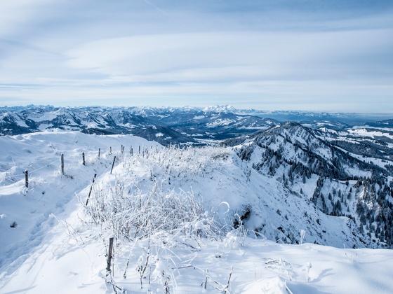 Winterliche Ausblicke vom Hochgrat