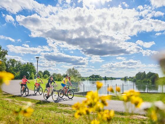 Radfahren am Wasser