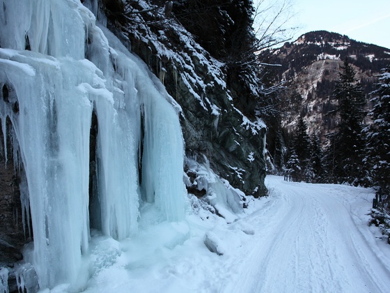 Natürliche Eiswand