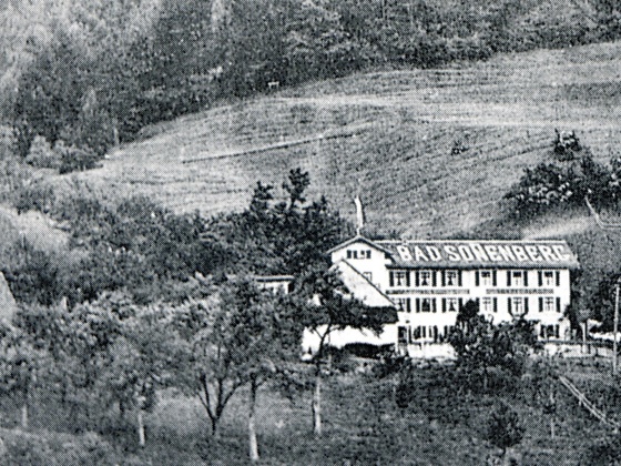 Alte Aufnahme vom Gasthof Bad Sonnenberg
