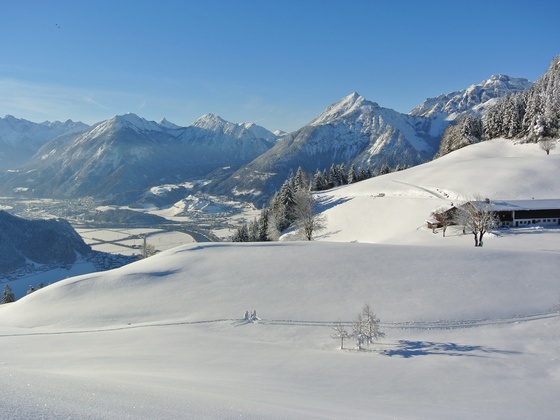 Ausblick vom Plateau des Reither Kogels im Juppi Zauberwald