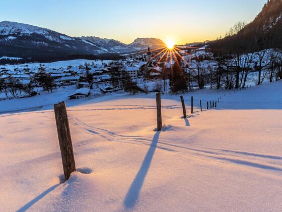 Reit im Winkl Ort im Winter