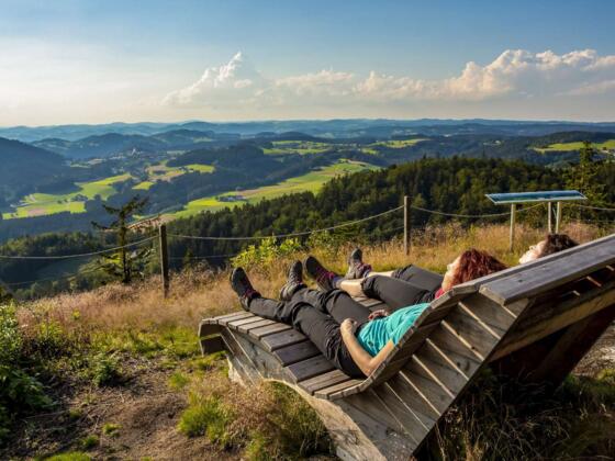 Aussicht vom Burgstall in St. Georgen am Walde