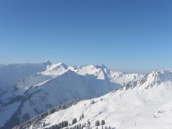 Blick auf die Güntlespitze