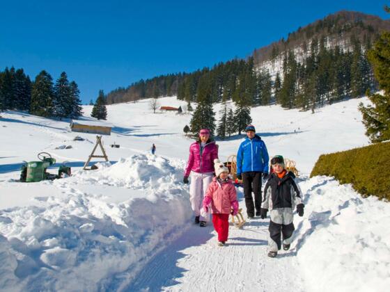 Winterwanderweg rund um den Staffen
