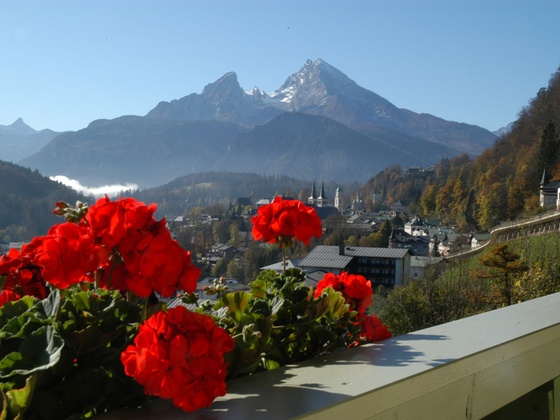Balkon mit Watzmannblick
