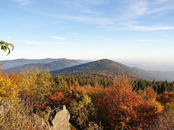 Aussicht vom Hirschenstein zum Klausenstein