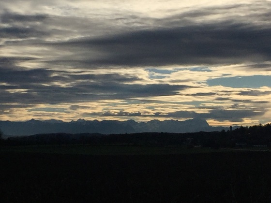 Blick in die Alpen