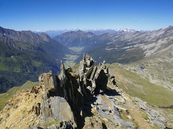 Rotbachler Spitze Ausblick Pfitschtal Sterzing