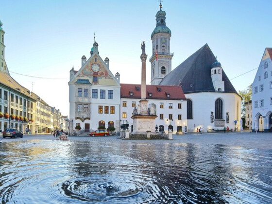 Blick auf die Pfarrkirche St. Georg in Freising
