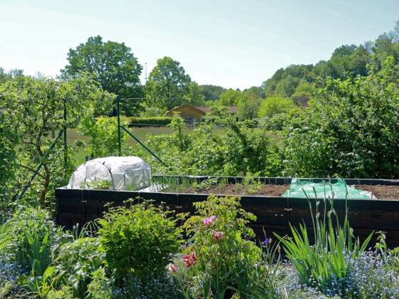 Hochbeet im Kleingartenpark Tuching in Freising