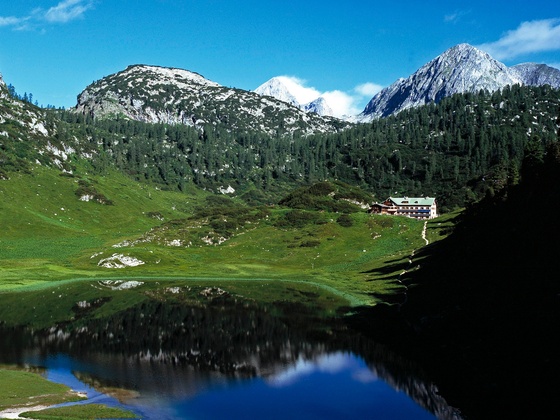 Kärlingerhaus vom Funtensee aus gesehen