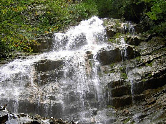 Wasserfall an der Litzeldorfer Schwefelquelle