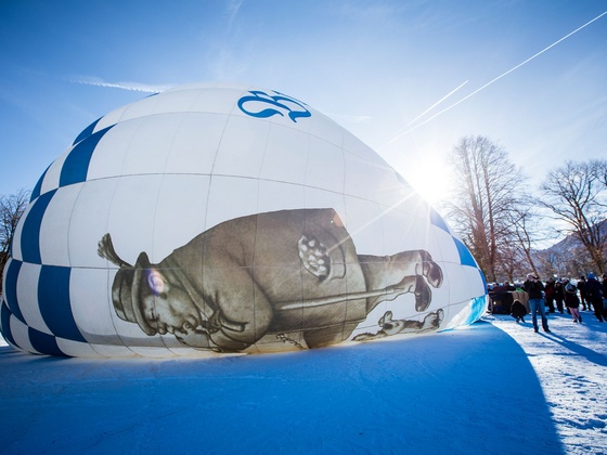 Bräustüberl Ballon von Balooning Tegernsee