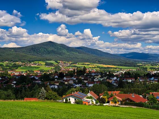 Ausblick von Gehsberg in Richtung Bad Kötzting